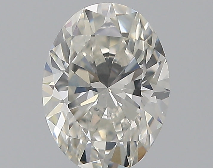 0.7 Carat Oval Natural Diamond with  Cut Diamond in 14KT  view 1
