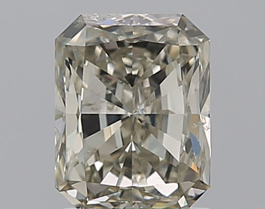 1.52 Carat Radiant Natural Diamond with  Cut Diamond in 14KT  view 1
