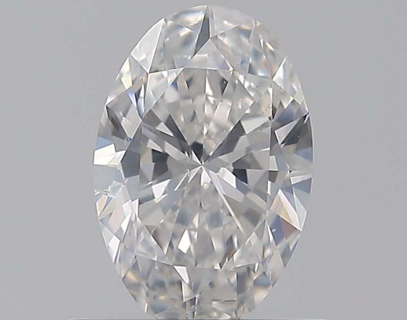 0.7 Carat Oval Natural Diamond with  Cut Diamond in 14KT  view 1
