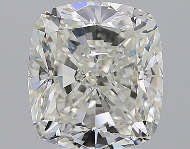 5.01 Carat Cushion Natural Diamond with  Cut Diamond in 14KT  view 1
