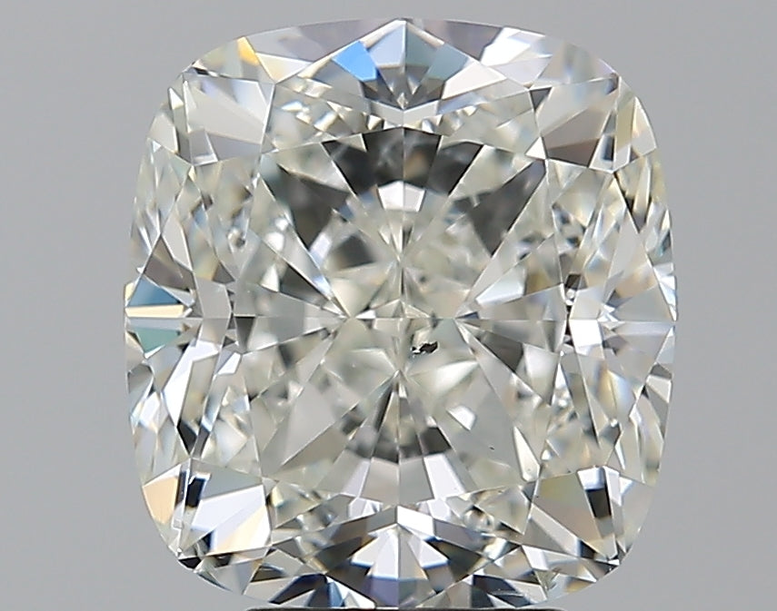 5.01 Carat Cushion Natural Diamond with  Cut Diamond in 14KT  view 1
