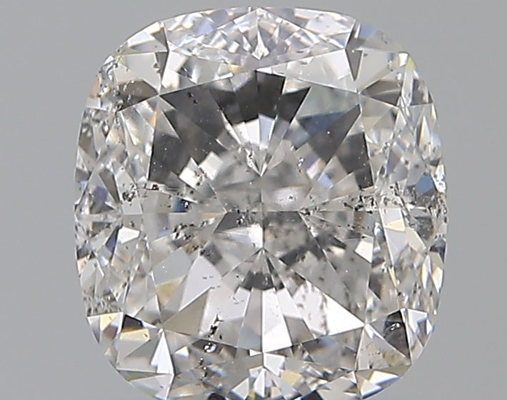 1.9 Carat Cushion Natural Diamond with  Cut Diamond in 14KT  view 1
