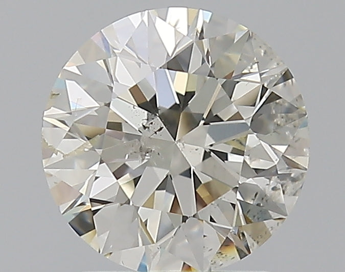 1.7 Carat Round Natural Diamond with  Cut Diamond in 14KT  view 1
