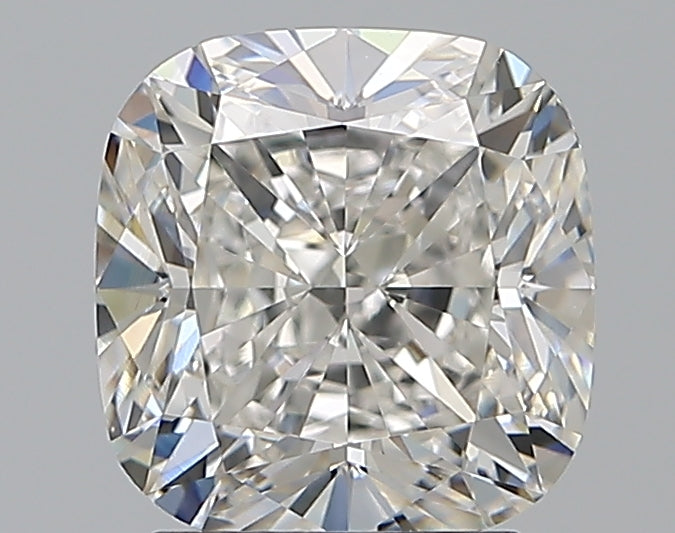 3.02 Carat Cushion Natural Diamond with  Cut Diamond in 14KT  view 1
