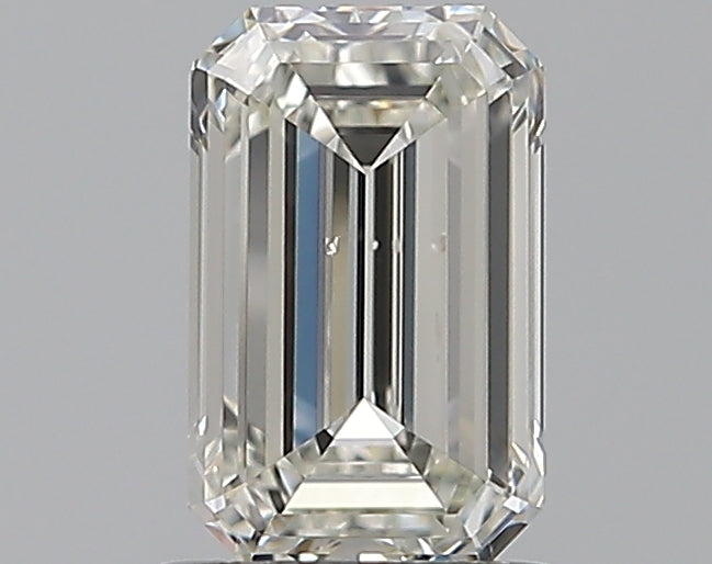 1.01 Carat Emerald Natural Diamond with  Cut Diamond in 14KT  view 1
