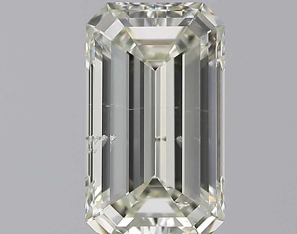 0.91 Carat Emerald Natural Diamond with  Cut Diamond in 14KT  view 1
