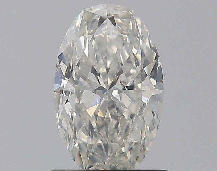 1.0 Carat Oval Natural Diamond with  Cut Diamond in 14KT  view 1

