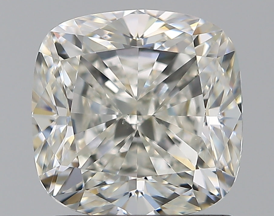 1.9 Carat Cushion Natural Diamond with  Cut Diamond in 14KT  view 1
