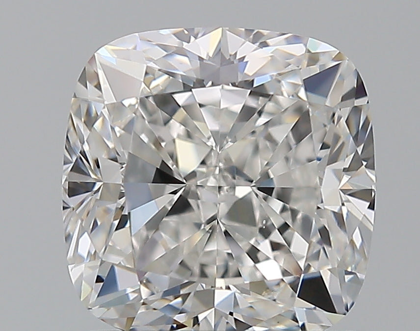 1.6 Carat Cushion Natural Diamond with  Cut Diamond in 14KT  view 1
