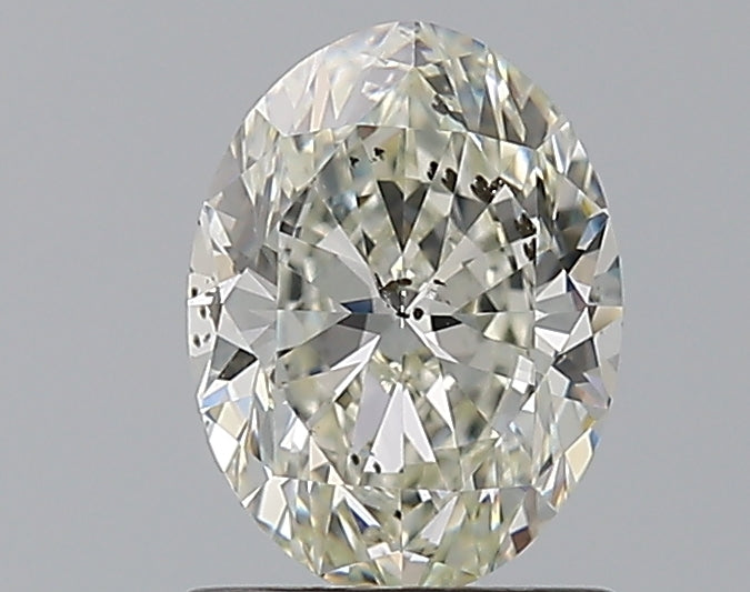 1.2 Carat Oval Natural Diamond with  Cut Diamond in 14KT  view 1

