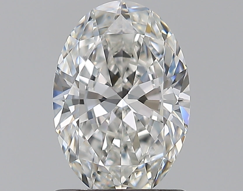 1.01 Carat Oval Natural Diamond with  Cut Diamond in 14KT  view 1
