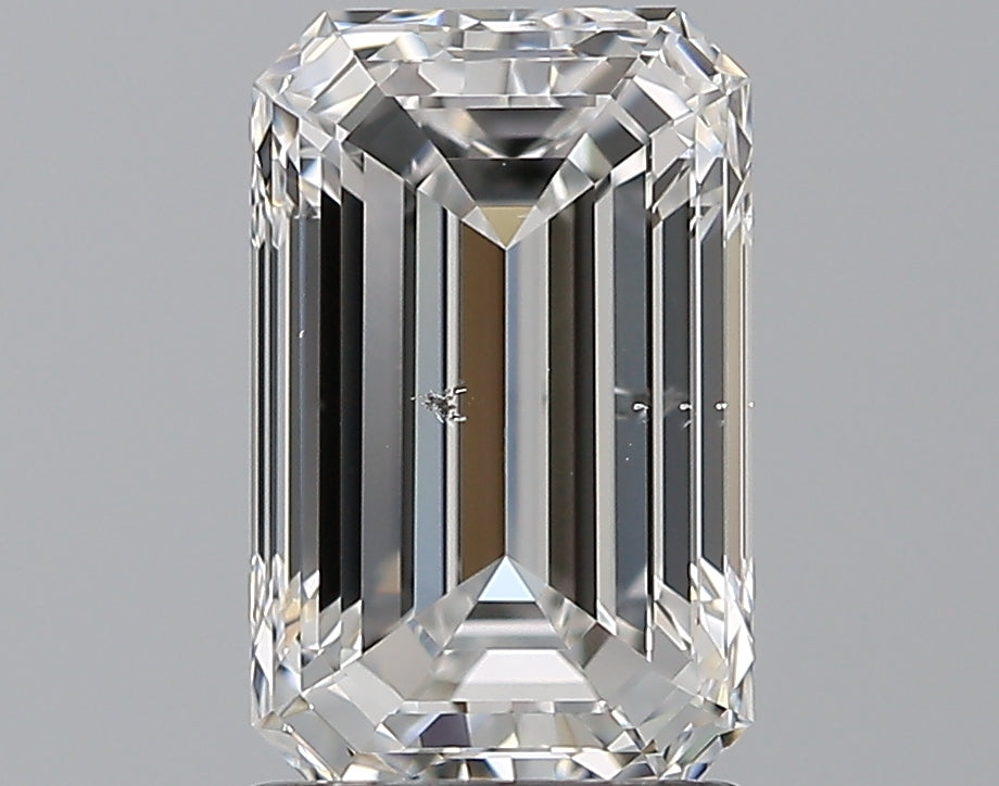 1.79 Carat Emerald Natural Diamond with  Cut Diamond in 14KT  view 1
