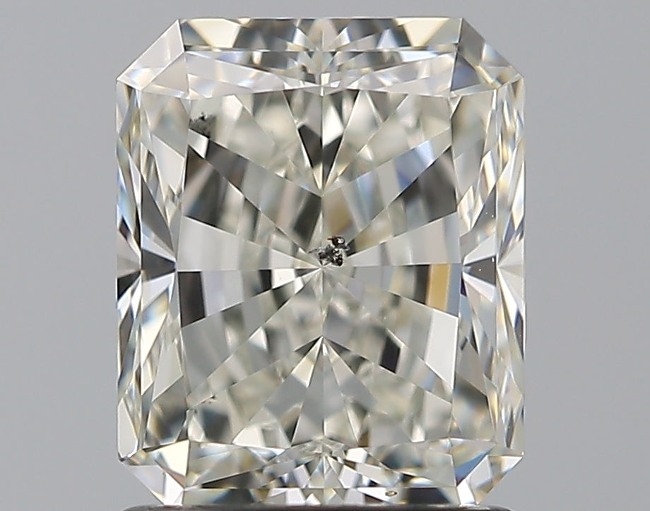 1.51 Carat Radiant Natural Diamond with  Cut Diamond in 14KT  view 1
