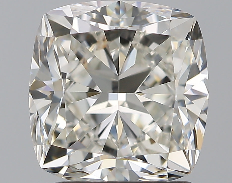 2.0 Carat Cushion Natural Diamond with  Cut Diamond in 14KT  view 1
