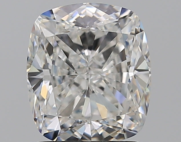 2.06 Carat Cushion Natural Diamond with  Cut Diamond in 14KT  view 1
