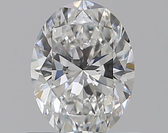 0.53 Carat Oval Natural Diamond with  Cut Diamond in 14KT  view 1
