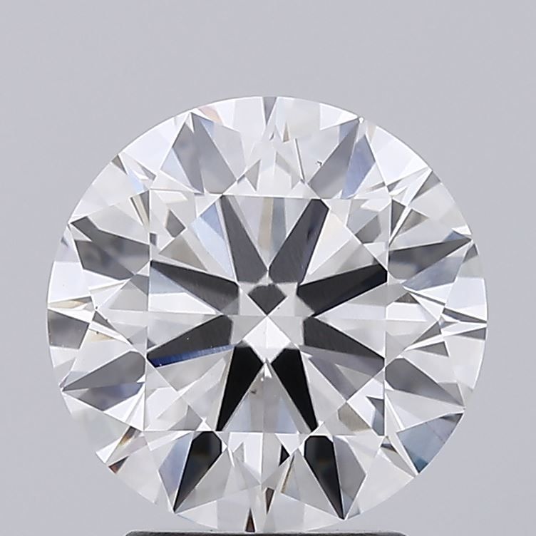 3.0 Carat Round Lab Diamond with  Cut Diamond in 14KT  view 1
