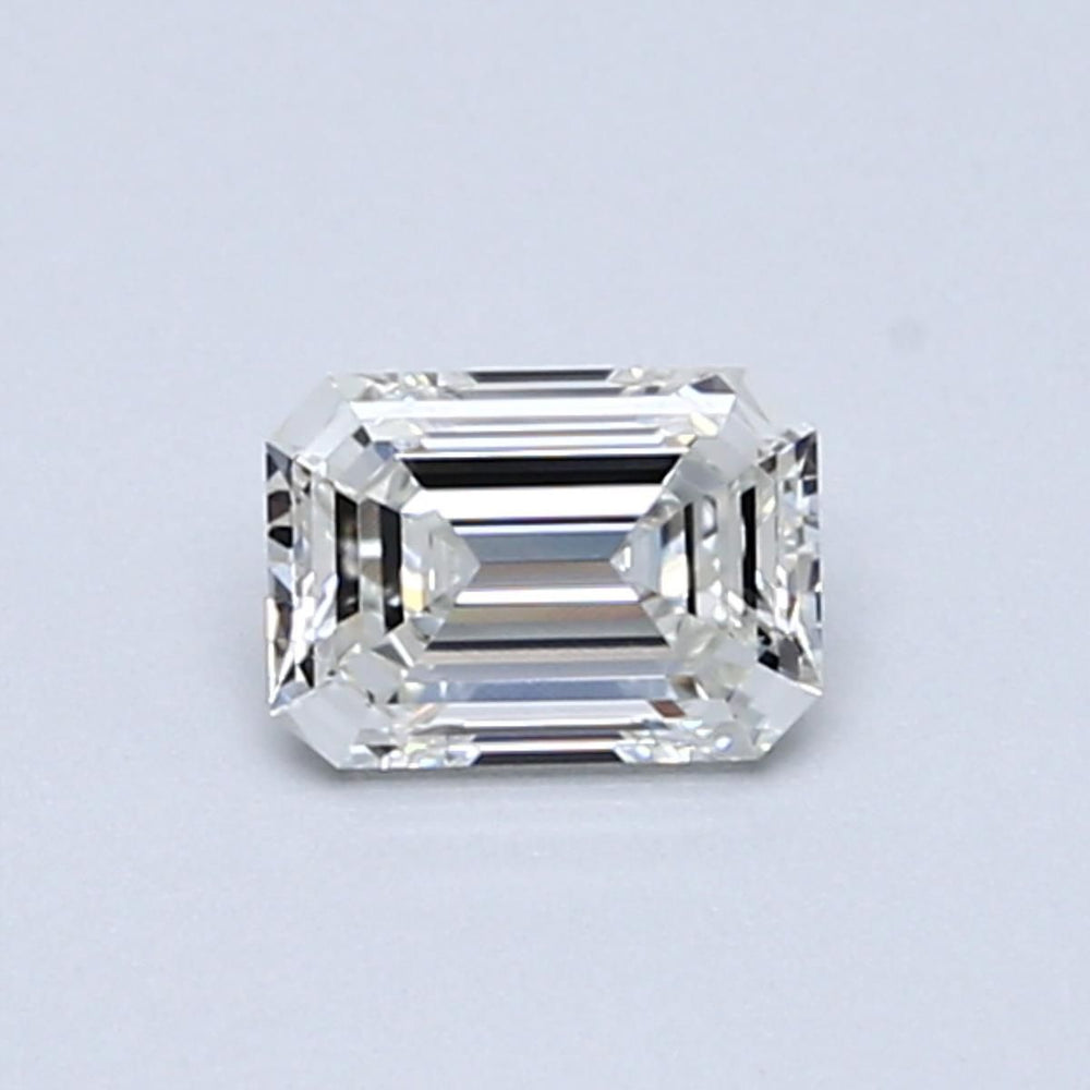 0.43 Carat Emerald Natural Diamond with  Cut Diamond in 14KT  view 1
