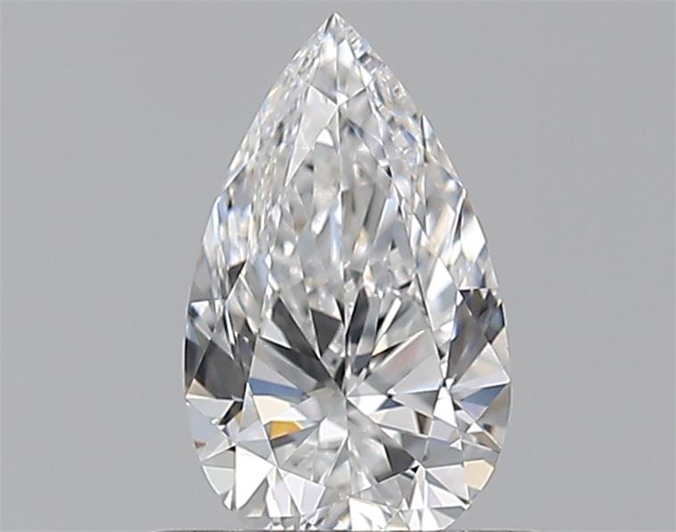 0.5 Carat Pear Natural Diamond with  Cut Diamond in 14KT  view 1
