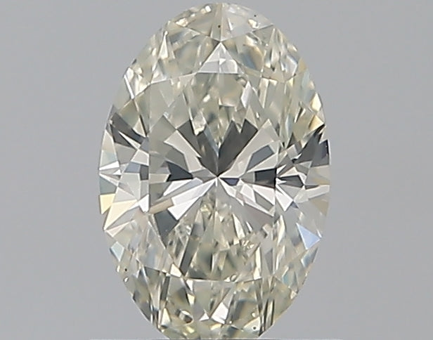 0.81 Carat Oval Natural Diamond with  Cut Diamond in 14KT  view 1
