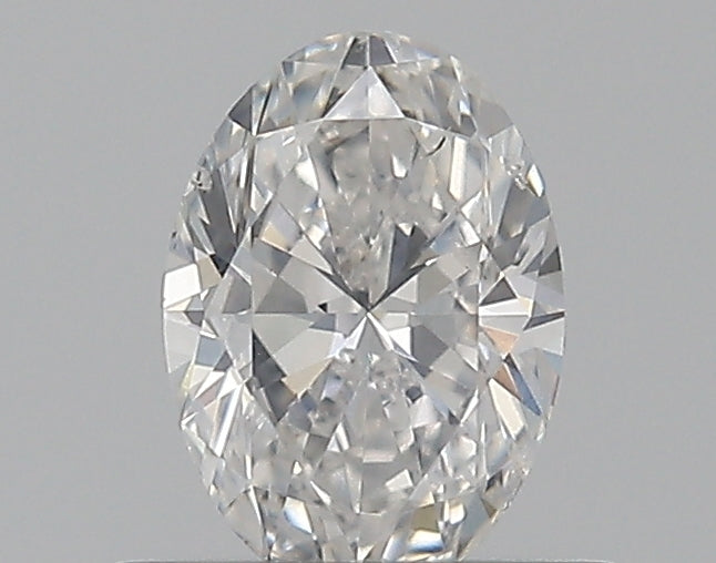 0.46 Carat Oval Natural Diamond with  Cut Diamond in 14KT  view 1
