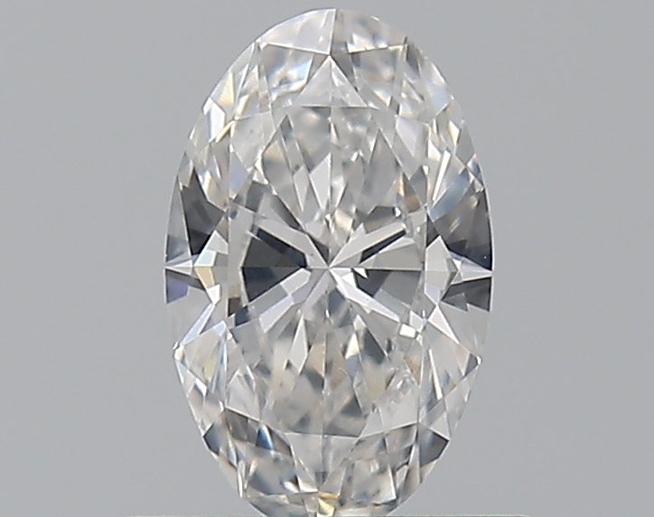 0.5 Carat Oval Natural Diamond with  Cut Diamond in 14KT  view 1
