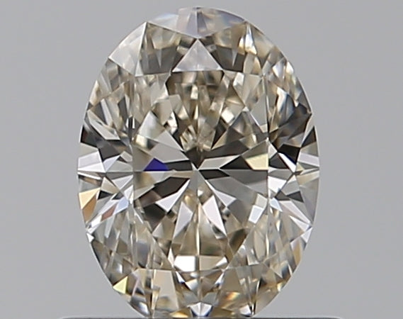 0.5 Carat Oval Natural Diamond with  Cut Diamond in 14KT  view 1
