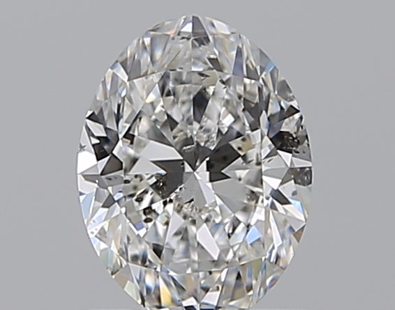0.9 Carat Oval Natural Diamond with  Cut Diamond in 14KT  view 1
