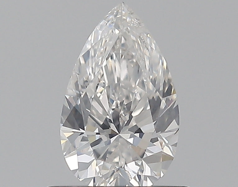 0.59 Carat Pear Natural Diamond with  Cut Diamond in 14KT  view 1
