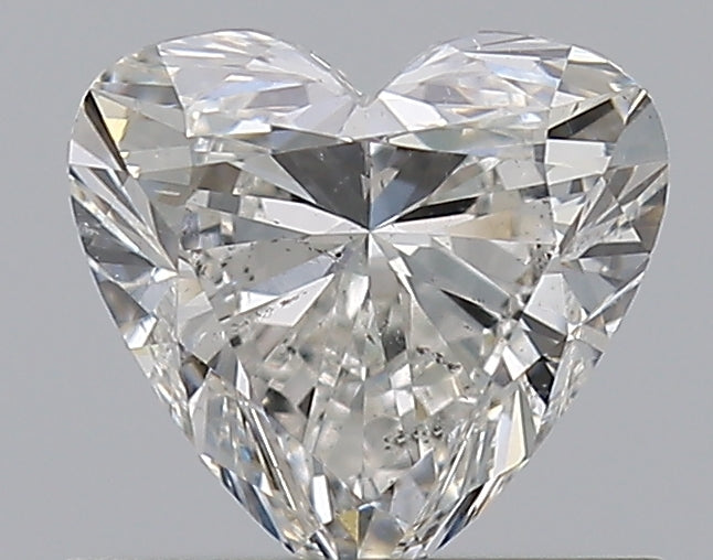 0.7 Carat Heart Natural Diamond with  Cut Diamond in 14KT  view 1
