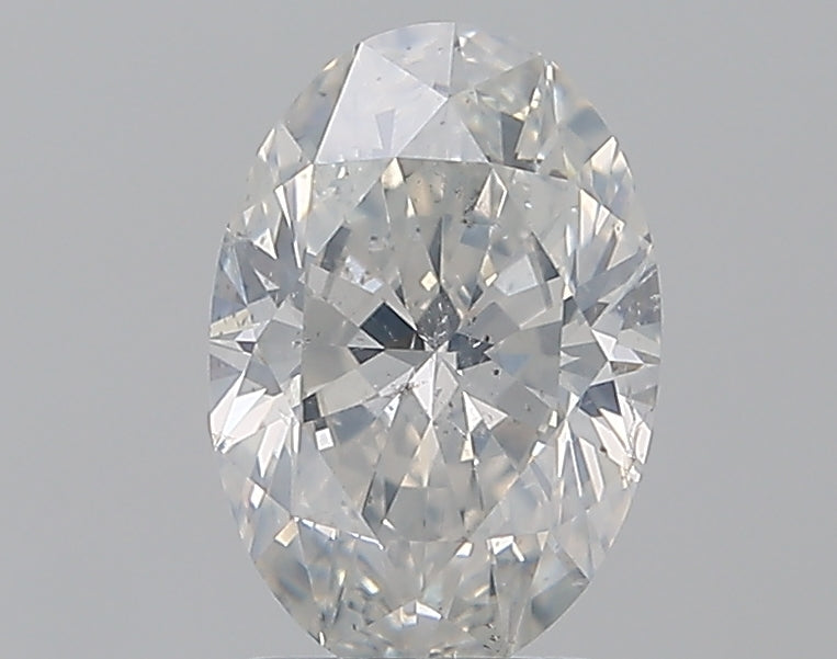 1.55 Carat Oval Natural Diamond with  Cut Diamond in 14KT  view 1
