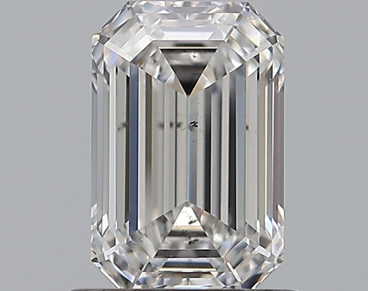 0.9 Carat Emerald Natural Diamond with  Cut Diamond in 14KT  view 1
