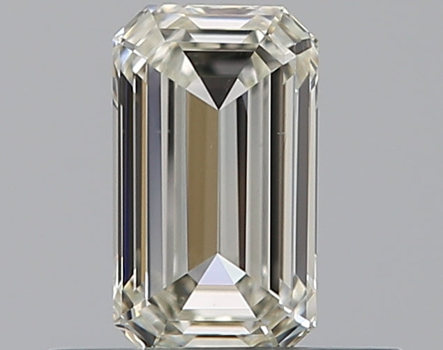 0.42 Carat Emerald Natural Diamond with  Cut Diamond in 14KT  view 1
