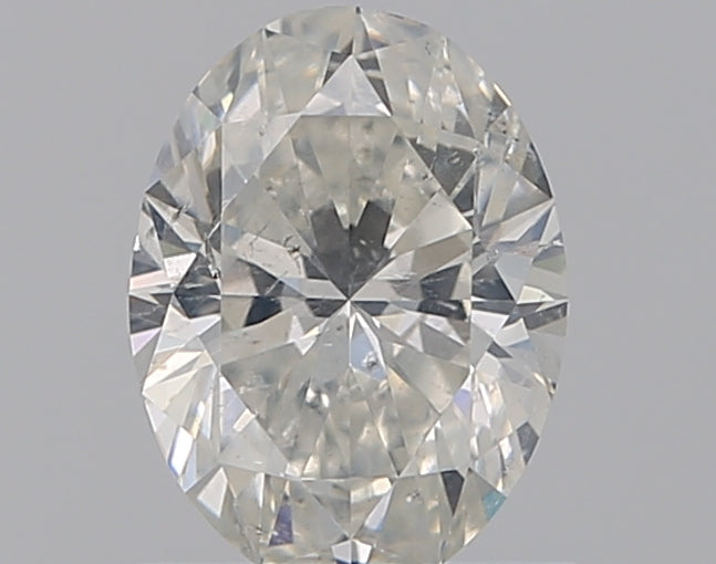 0.9 Carat Oval Natural Diamond with  Cut Diamond in 14KT  view 1

