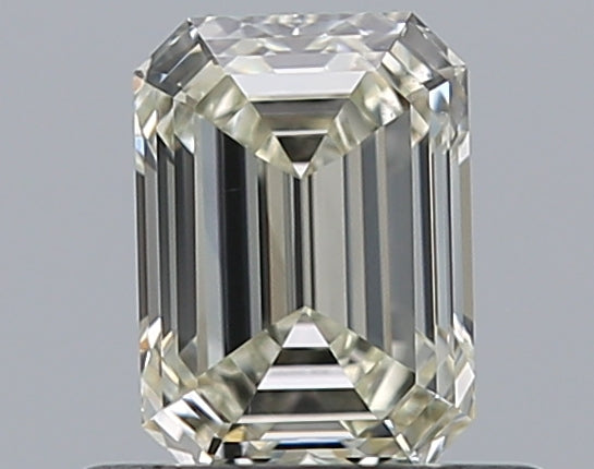 0.61 Carat Emerald Natural Diamond with  Cut Diamond in 14KT  view 1
