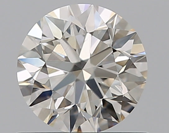 0.59 Carat Round Natural Diamond with  Cut Diamond in 14KT  view 1
