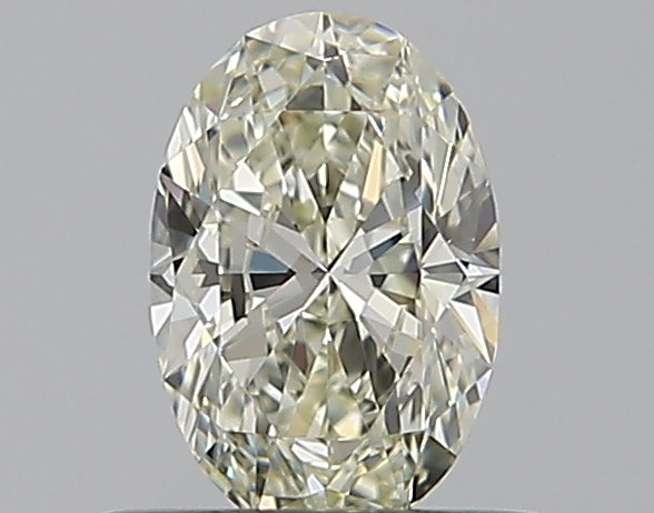 0.4 Carat Oval Natural Diamond with  Cut Diamond in 14KT  view 1
