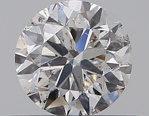 0.5 Carat Round Natural Diamond with  Cut Diamond in 14KT  view 1
