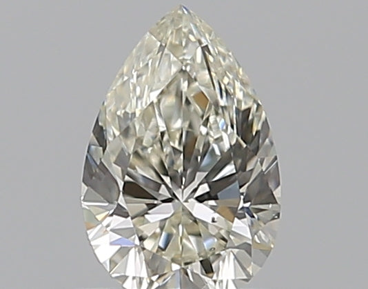 0.5 Carat Pear Natural Diamond with  Cut Diamond in 14KT  view 1

