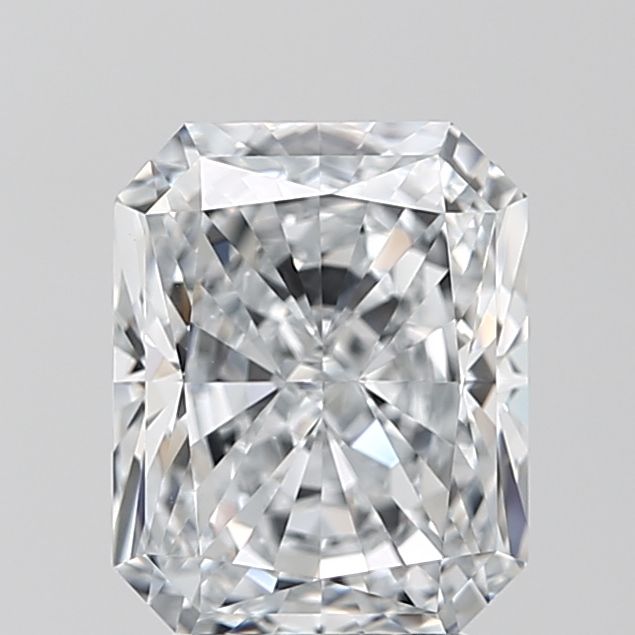 3.09 Carat Radiant Lab Diamond with  Cut Diamond in 14KT  view 1
