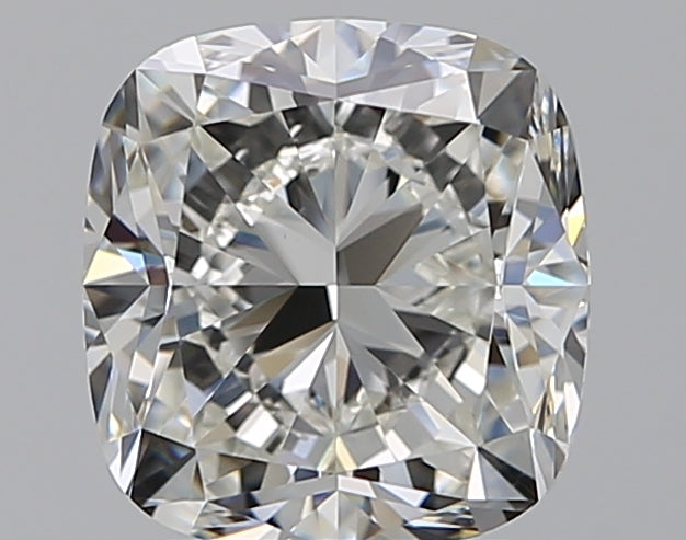 2.21 Carat Cushion Natural Diamond with  Cut Diamond in 14KT  view 1
