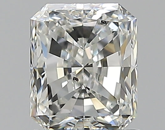 1.21 Carat Radiant Natural Diamond with  Cut Diamond in 14KT  view 1
