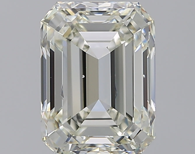 4.0 Carat Emerald Natural Diamond with  Cut Diamond in 14KT  view 1
