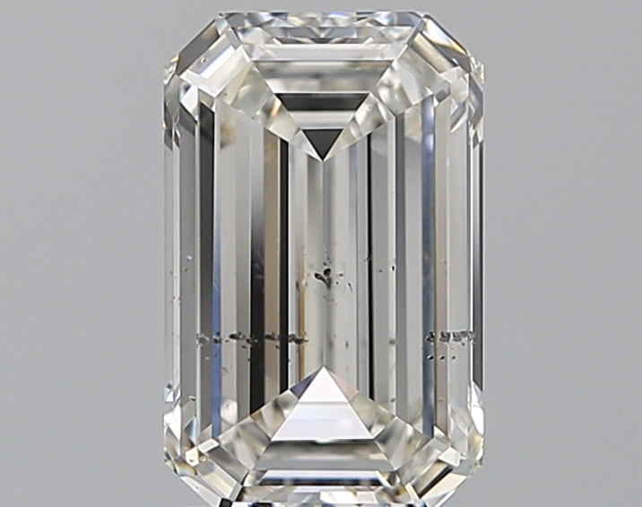 1.91 Carat Emerald Natural Diamond with  Cut Diamond in 14KT  view 1
