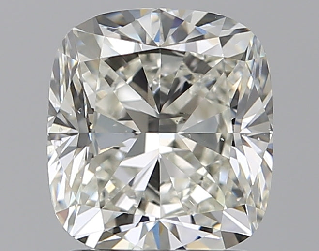 1.8 Carat Cushion Natural Diamond with  Cut Diamond in 14KT  view 1
