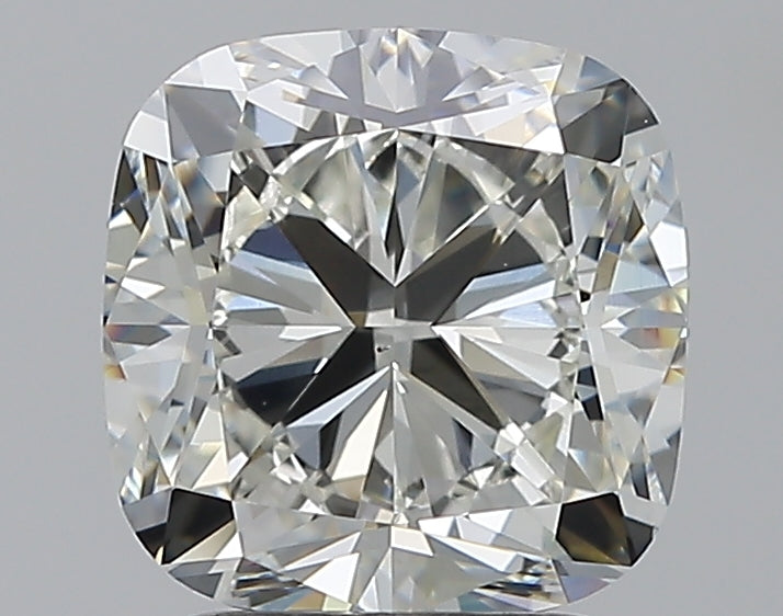 2.3 Carat Cushion Natural Diamond with  Cut Diamond in 14KT  view 1
