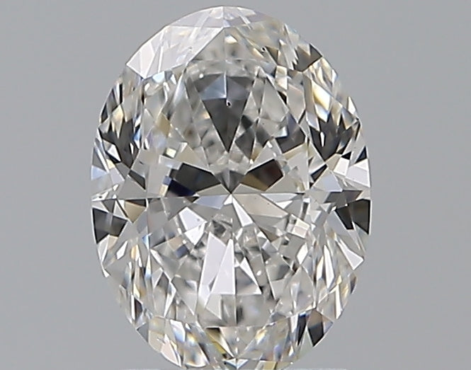 1.4 Carat Oval Natural Diamond with  Cut Diamond in 14KT  view 1
