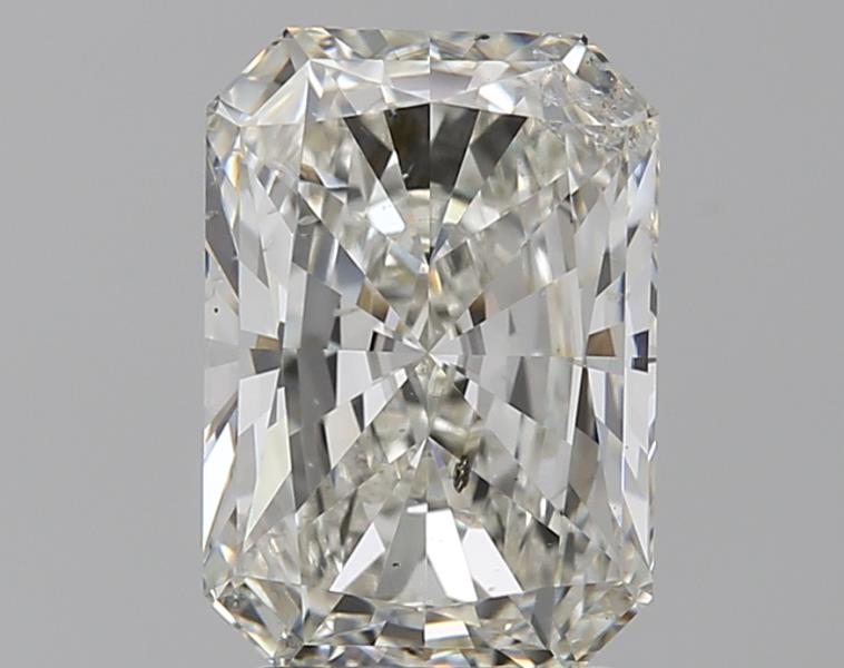 2.5 Carat Radiant Natural Diamond with  Cut Diamond in 14KT  view 1
