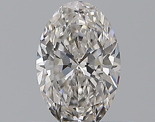 0.41 Carat Oval Natural Diamond with  Cut Diamond in 14KT  view 1
