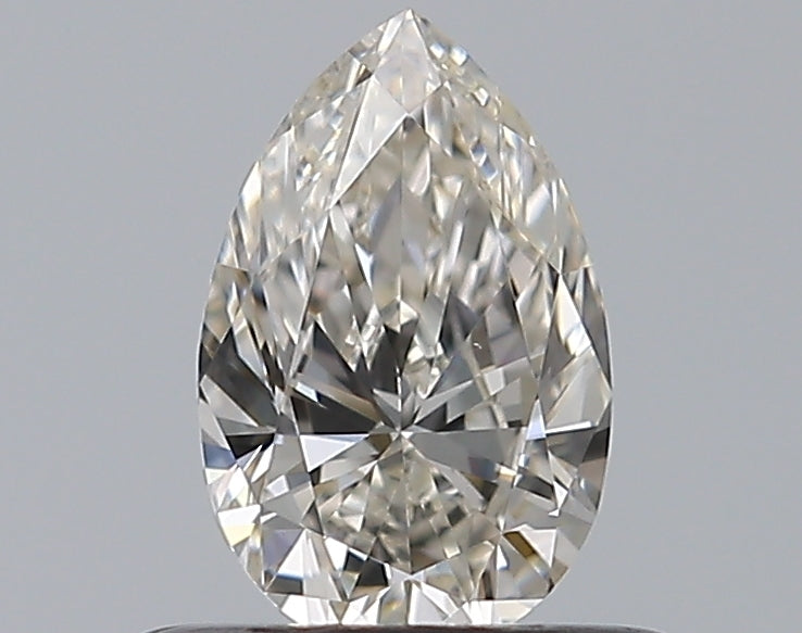 0.46 Carat Pear Natural Diamond with  Cut Diamond in 14KT  view 1
